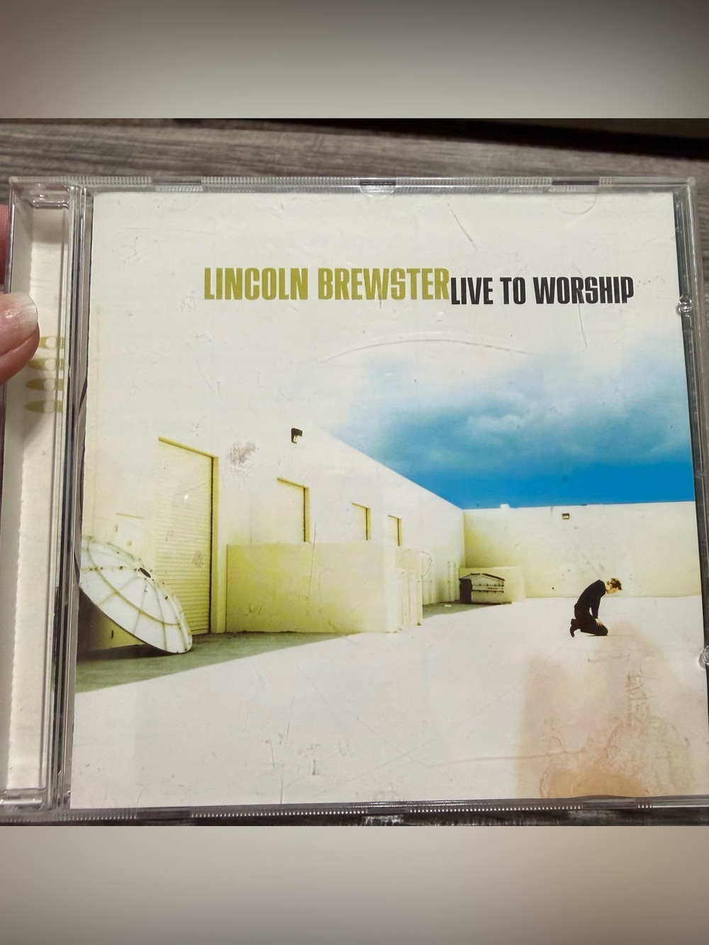 2000 Lincoln Brewster "Live to Worship" CD - Amazing Grace, religious, worship